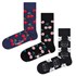 Kit 3 Meias Happy Socks CHE01 E MJA01 39-44