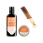 Kit Shampoo Cera e Pente de Bolso LMF Sobrebarba Kit Shampoo Cera e Pente de Bolso LMF Sobrebarba