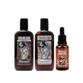 Kit Shampoo + Condicionador + Óleo para Barba Cavalera Kit Shampoo + Condicionador + Óleo para Barba Cavalera
