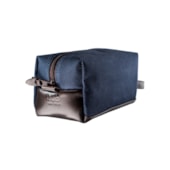 Necessaire Sobrebarba NAVY Nylon Azul e Couro Marrom Necessaire Sobrebarba NAVY Nylon Azul e Couro Marrom